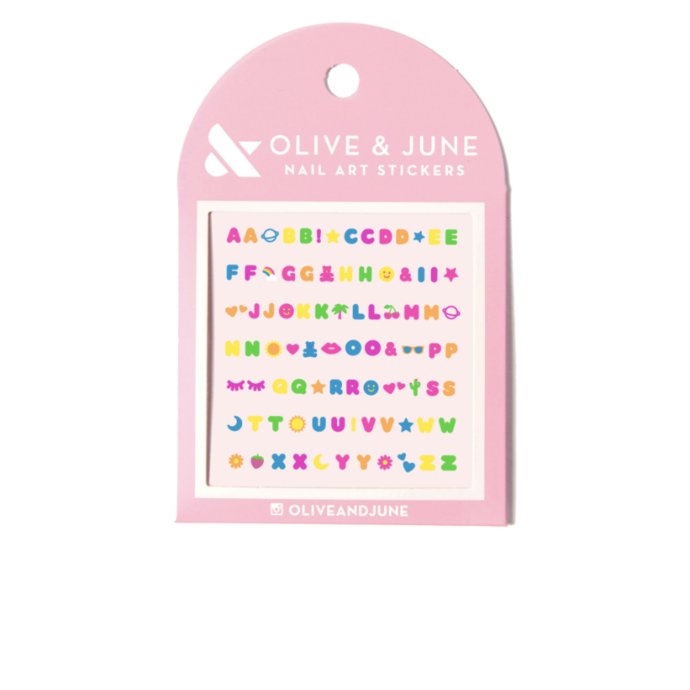 Alphabet Nail Art Stickers